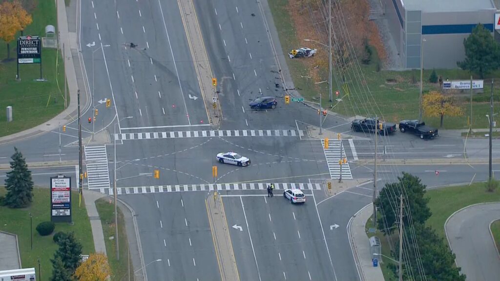 Brampton Two-Vehicle Collision Leaves One Critically Injured